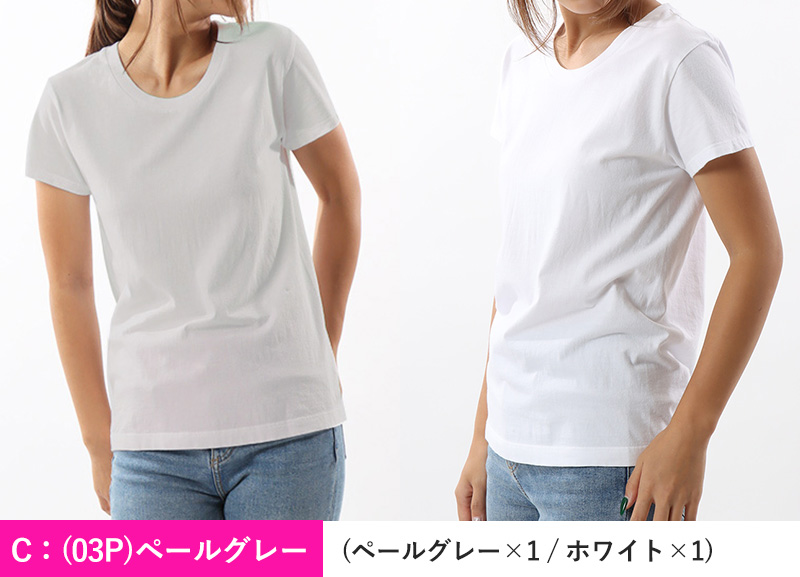 ヘインズ tシャツ レディース 半袖 綿100% ジャパンフィット 2枚組 M・L (Tシャツ 綿 無地 インナー シャツ クルーネック)