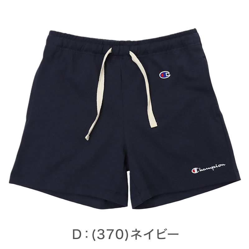 Champion 綿100％ ショートパンツ メンズ ハーフパンツ メンズショーツ 短パン ブランドショーツ コットンショーツ 夏パンツ カジュアルパンツ リラックスパンツ S M L XL XXL ウエストゴム ワンポイント ロゴパンツ スポーツ カジュアル 部屋着 ルームウェア 夏服