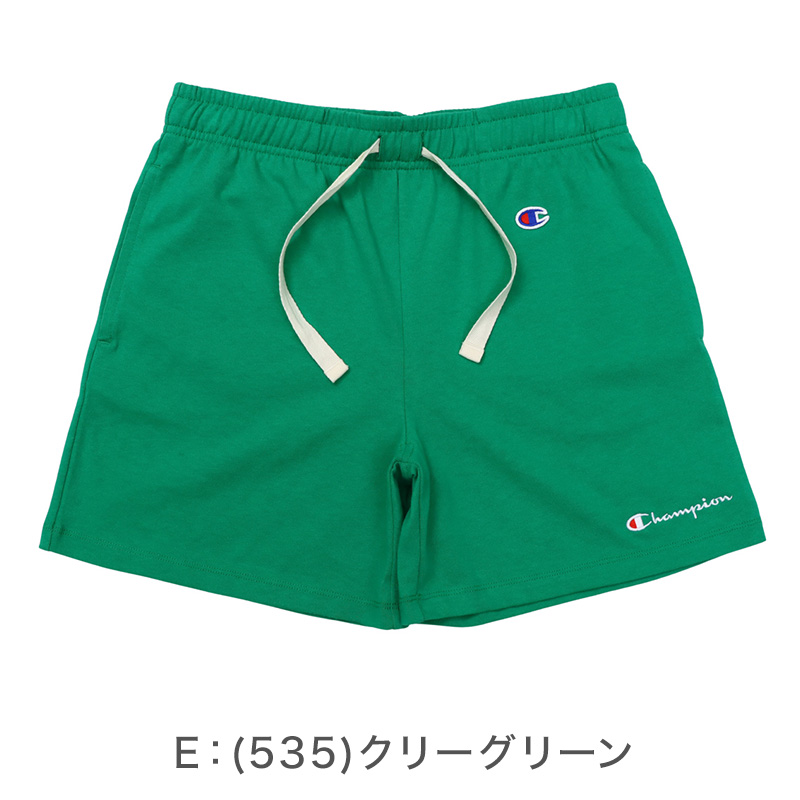 Champion 綿100％ ショートパンツ メンズ ハーフパンツ メンズショーツ 短パン ブランドショーツ コットンショーツ 夏パンツ カジュアルパンツ リラックスパンツ S M L XL XXL ウエストゴム ワンポイント ロゴパンツ スポーツ カジュアル 部屋着 ルームウェア 夏服