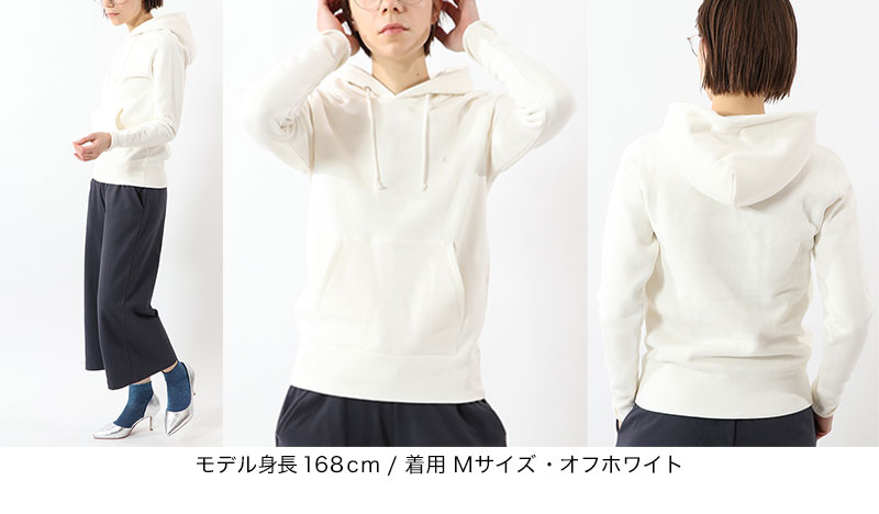 Champion レディース パーカー スウェット 裏起毛 プルオーバー M・L (トップス 秋冬 秋服 冬服 暖かい カジュアル シンプル チャンピオン ブランド) (在庫限り)