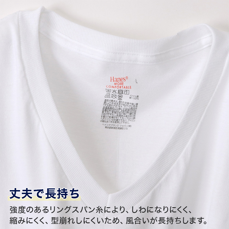 ヘインズ クルーネックTシャツ 3枚組 BIG 3L・4L (Hanes Global Value Line 綿100 インナー アンダーウェア 肌着 下着)
