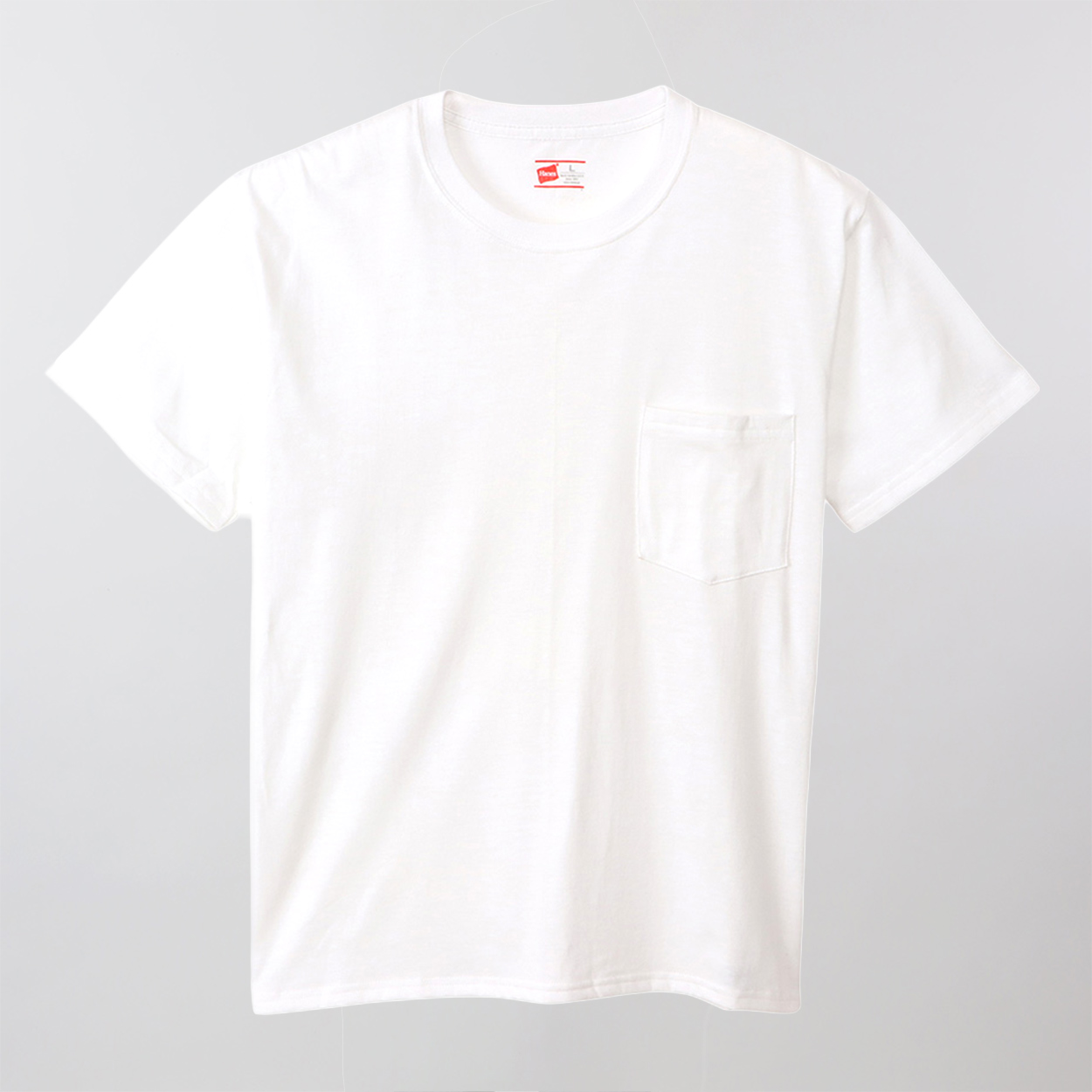 ヘインズ Tシャツ 綿100% メンズ 2枚組 白 黒 ポケット付き ビジネス ビジカジ魂 インナー スーツ カジュアル 抗菌防臭 3L-4L (Hanes 3L 4L 男性 紳士 下着 カジュアル オフィス スマート フォーマルカジュアル)