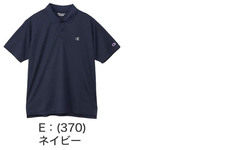 Champion ポロシャツ メンズ 半袖 紳士 ウエア シャツ トップス M L XL 吸汗 速乾 抗菌 防臭 紫外線 反射材 ロゴ シンプル ジム