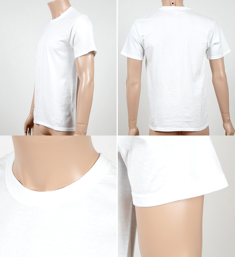ヘインズ ビジカジ魂 クルーネックTシャツ 2枚組 M~LL (Hanes BIZICAZI DAMASHII メンズ 綿100% 白 黒)