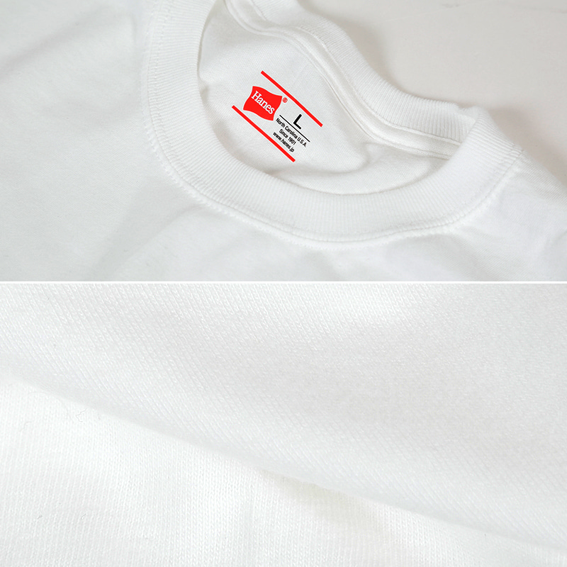 ヘインズ ビジカジ魂 クルーネックTシャツ 2枚組 M~LL (Hanes BIZICAZI DAMASHII メンズ 綿100% 白 黒)