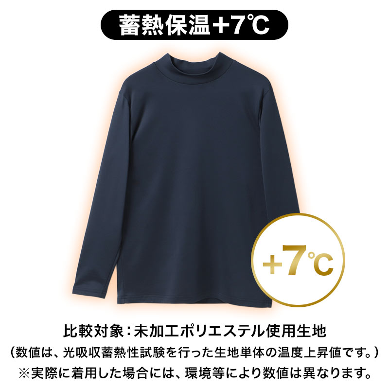 メンズ インナー 長袖 裏起毛 蓄熱 あったかインナー 丸首 肌着 防寒インナー M L LL 男性用 冬用 暖かい 長袖シャツ 蓄熱糸 ストレッチ 伸縮性 帯電防止 静電気対策 クルーネック アンダーシャツ 長袖肌着 冬インナー 防寒肌着 起毛インナー