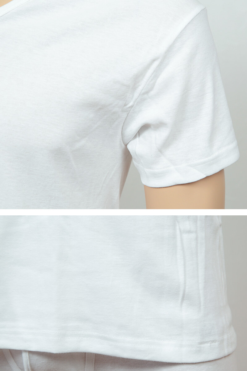 グンゼ 肌着DE消臭 消臭対応インナー VネックTシャツ M~LL (GUNZE メンズ 紳士 男性 半袖 V首 インナー シャツ 消臭 ニオイ 汗 綿混 白) 【在庫限り】
