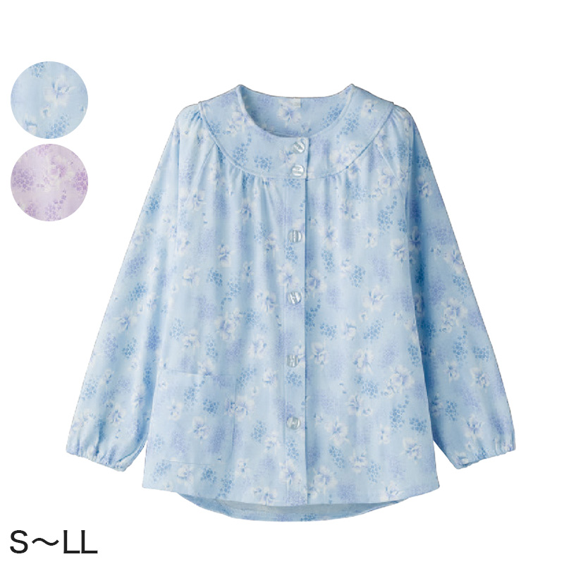 婦人 大きめボタンパジャマ(上衣) S~LL (レディース 上着) (取寄せ)