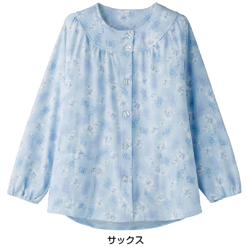 婦人 大きめボタンパジャマ(上衣) S~LL (レディース 上着) (取寄せ)