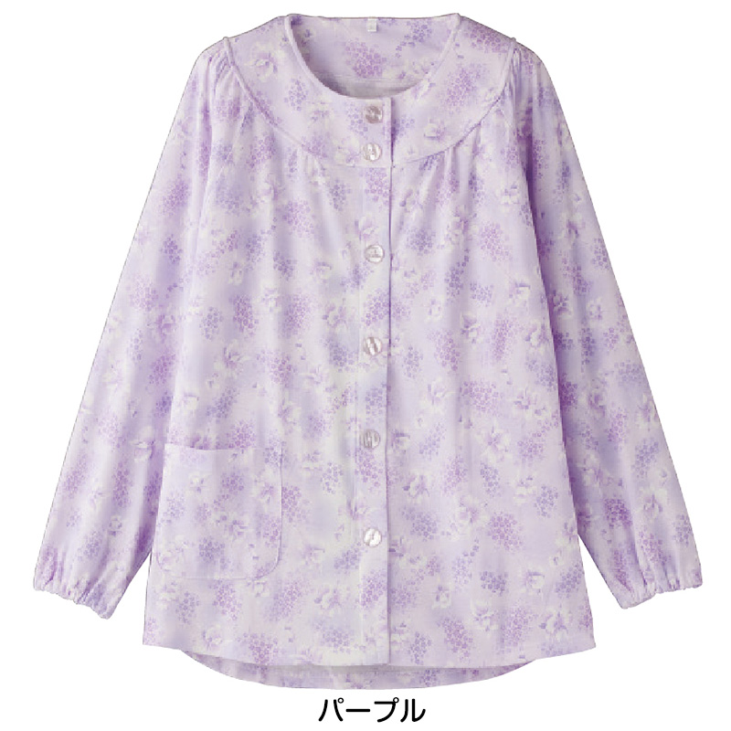 婦人 大きめボタンパジャマ(上衣) S~LL (レディース 上着) (取寄せ)