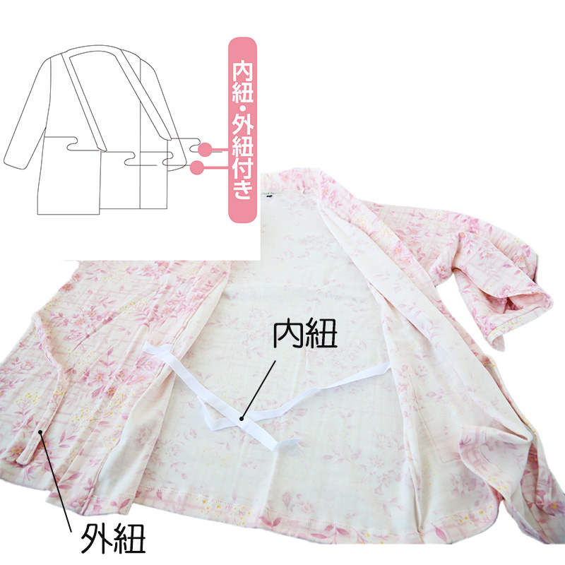 婦人 打合せパジャマ 上下セット M・L (レディース パジャマズボン ボトム 日本製)(送料無料) (取寄せ)