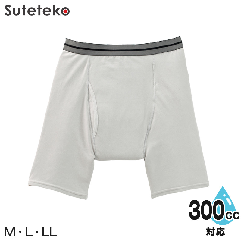 Suteteko 紳士 300cc対応 安心快適ブリーフ 前とじ M~LL (大失禁 尿漏れ メンズ 失禁パンツ 日本製)(送料無料) (取寄せ)