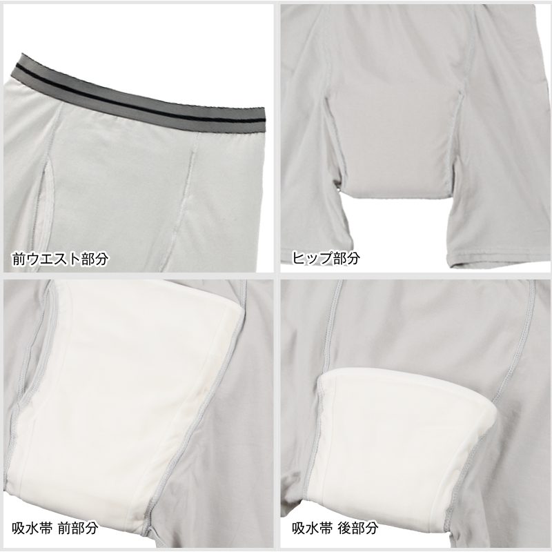 Suteteko 紳士 300cc対応 安心快適ブリーフ 前とじ M~LL (大失禁 尿漏れ メンズ 失禁パンツ 日本製)(送料無料) (取寄せ)