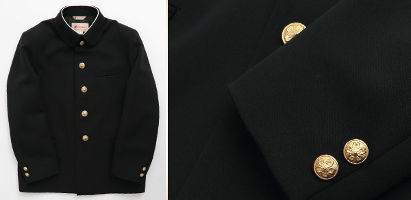 カンコー学生服 男子小学生 折衿学生服上衣 135cmA~170cmA (カンコー kanko 丸洗いOK) (送料無料) 【在庫限り】