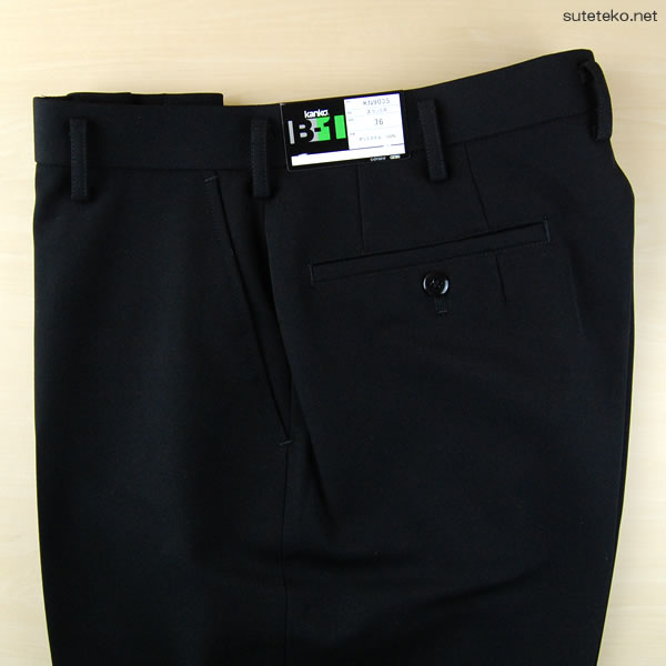 カンコー学生服 B-1 男子 学生ズボン ノータックスラックス ウエスト105cm~110cm (カンコー kanko 裾上げ無料) (送料無料) (在庫限り)