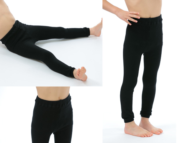 300デニール相当 すててこねっとのキッズスパッツ 3足セット 95cm~150cm (スパッツ キッズ 10分 黒 白 タイツ 子供 防寒 発表会 厚手 レギンス シンプル 無地 ウール 女の子 男の子 こども セット) (在庫限り)
