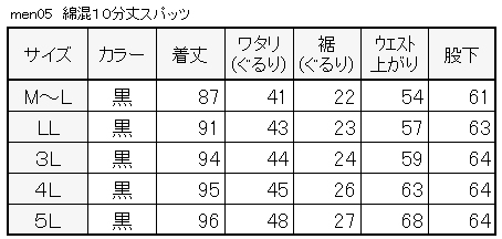 スパッツ 10分丈 綿 M-L～5L (レギンス 大きいサイズ 3l レディース スポーツ インナー 黒 中学生 高校生)