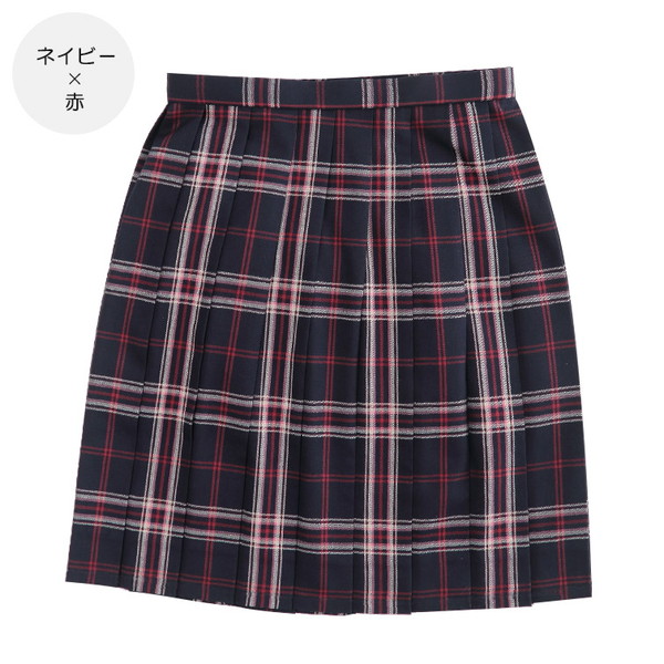 MICHELKLEIN チェック柄スカート プリーツスカート M・L (スクールスカート 女子 高校生 中学生 制服 スカート 学生服) (送料無料) (在庫限り)