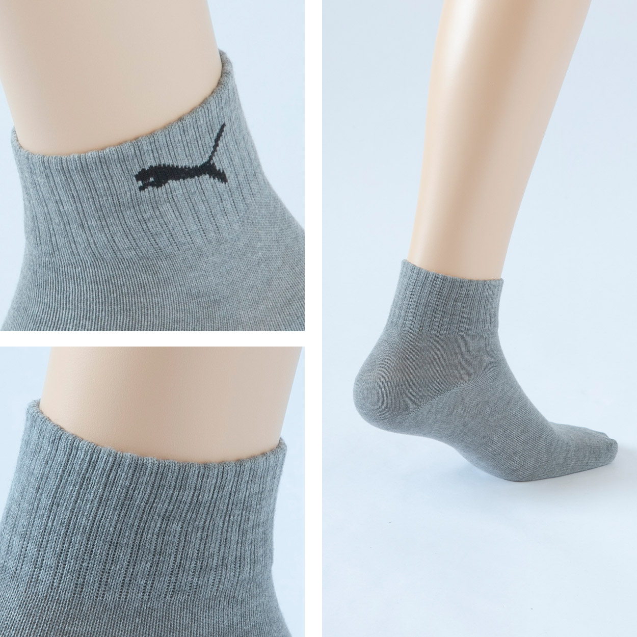 靴下 メンズ ショートソックス 大きいサイズ プーマ 24-26cm・26-28cm (男性 スポーツ スクール キッズ ジュニア 男の子 男子 ソックス 丈夫 消臭 PUMA)