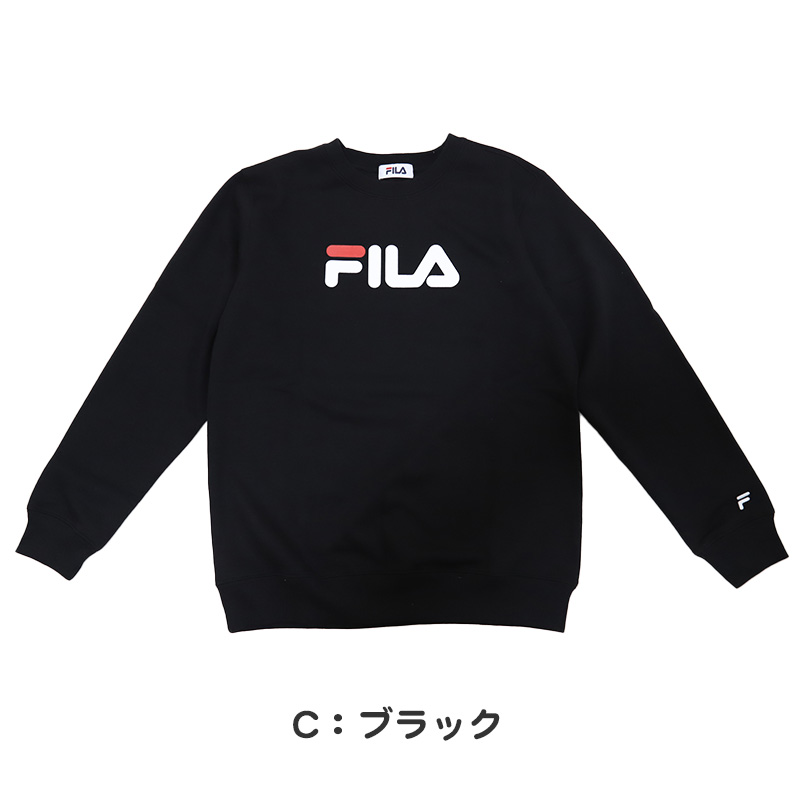 レディース トレーナー 裏起毛 スウェット シャツ 冬 長袖 FILA フィラ M～LL トップス 女性 女子 冬服 暖かい あったか ロゴ カジュアル シンプル (在庫限り)