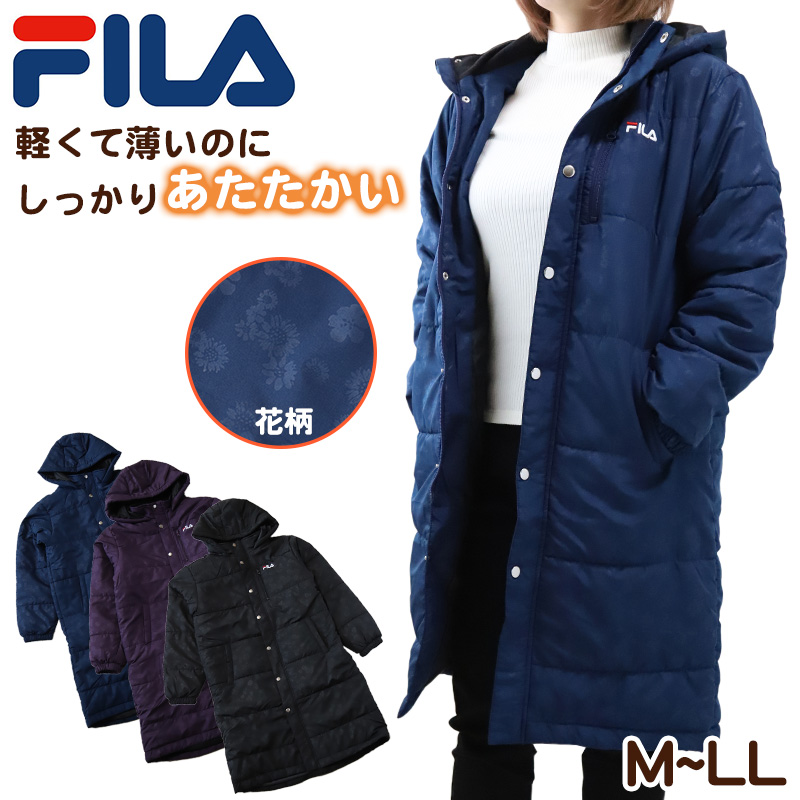 ベンチコート レディース おしゃれ FILA M～LL (中綿コート