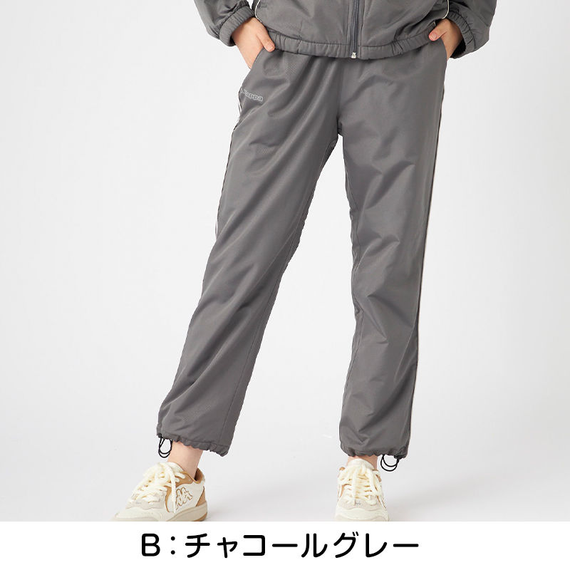 レディース ウィンドジャケット 裏フリース Kappa カッパ トップス M L LL 秋冬 春 上着 スポーツウェア 長袖 運動 暖かい