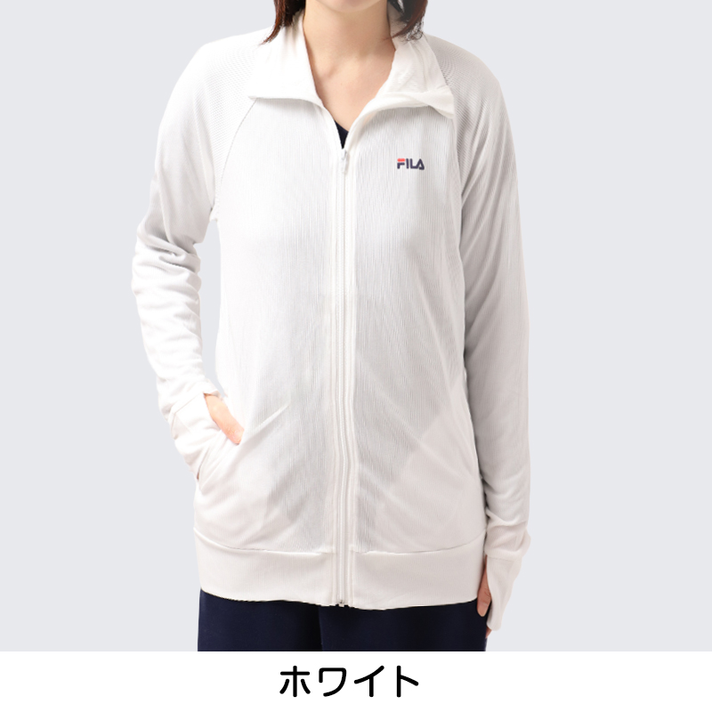 FILA UVパーカー レディース 接触冷感 ラッシュパーカー UVカット パーカー 吸汗速乾 紫外線対策 日焼け対策 冷感パーカー ラッシュガード フード付き M L LL 軽量 羽織り 夏パーカー スポーツウェア 水着の上から 着るUV対策 海 プール ママコーデ 夏 アウトドア
