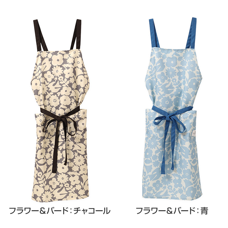 Wpc patterns エプロン レディース はっ水 フリークロス M-L かぶるだけ おしゃれ 撥水 ポケット付き キッチンエプロン かわいい 柄 家事 料理 保育士 ワークエプロン カフェエプロン 大人 プレゼント 女性用 母の日 ギフト 生活雑貨 テキスタイル