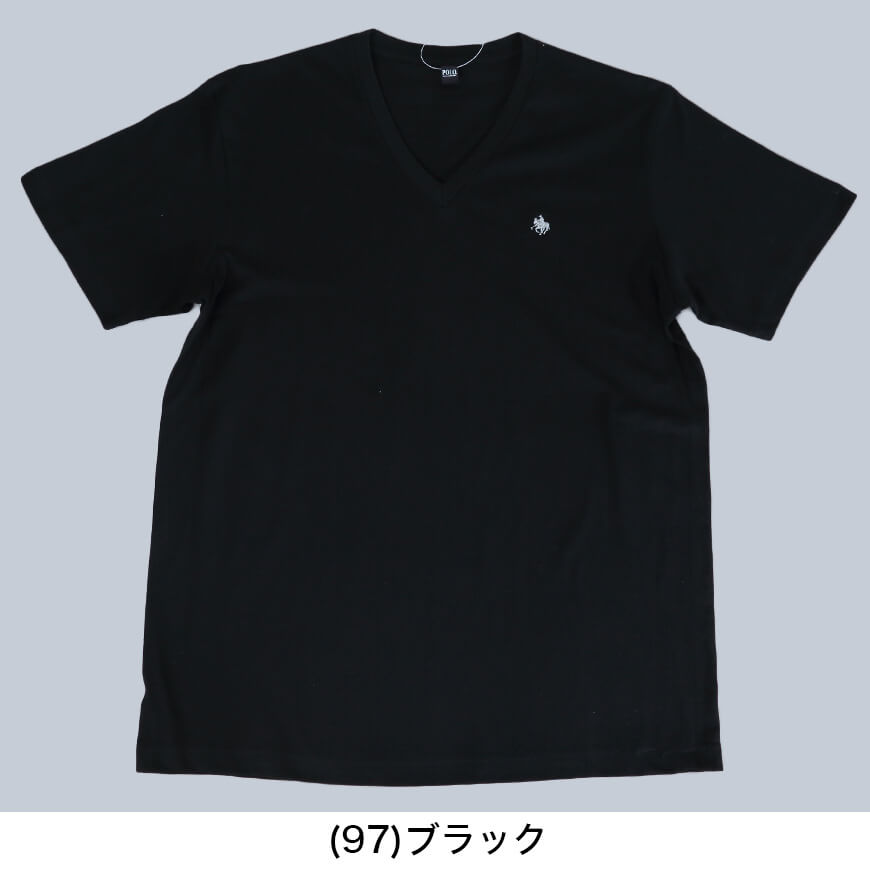 グンゼ POLO Tシャツ vネック メンズ 綿100% M～LL (tシャツ 半袖 シャツ 綿 下着 インナーシャツ V首 トップス 肌着 インナー ポロ)