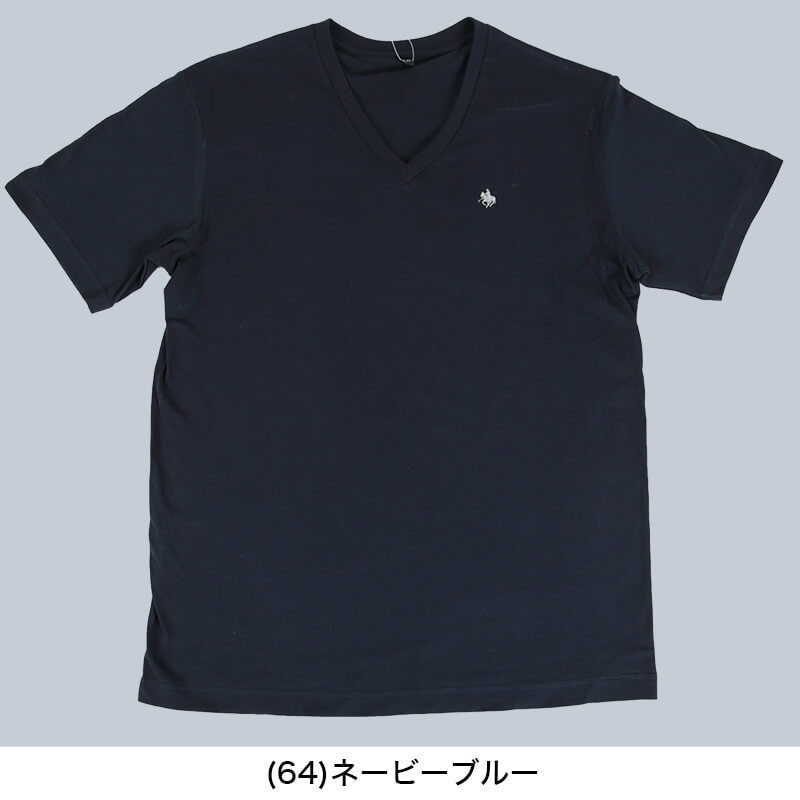 グンゼ POLO Tシャツ vネック メンズ 綿100% M～LL (tシャツ 半袖 シャツ 綿 下着 インナーシャツ V首 トップス 肌着 インナー ポロ)