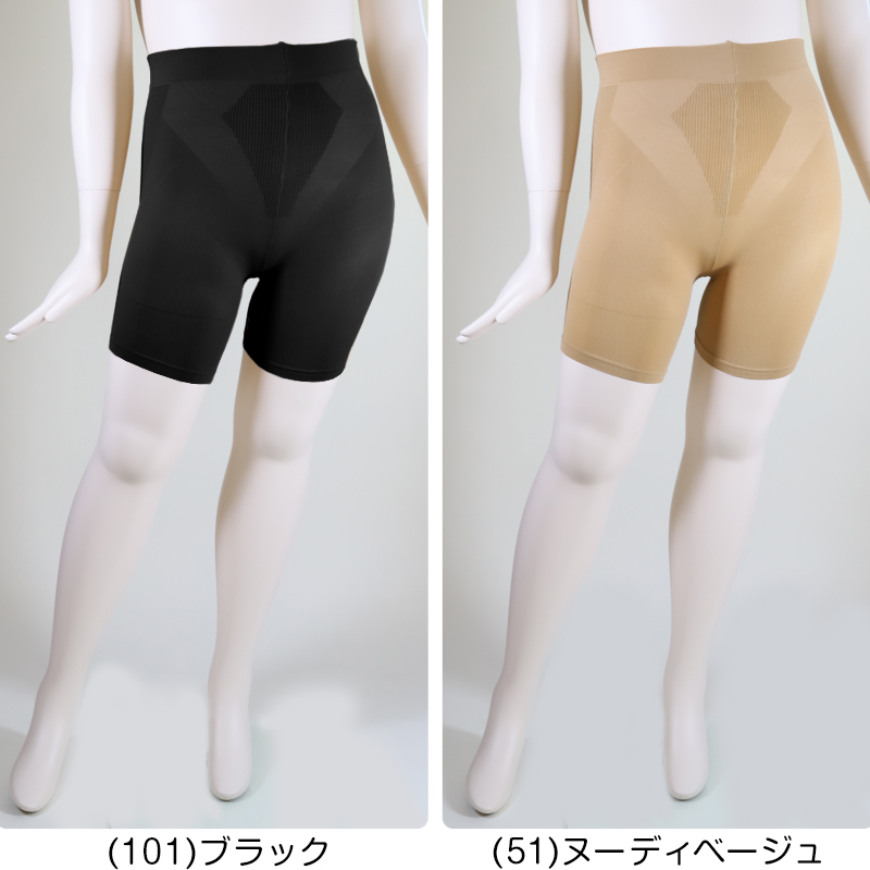 FreeFit ゆったりソフトガードル3分丈 3L-4L～7L-8L (フリーフィット ガードル 日本製 ラージサイズ ゆったり 補正)