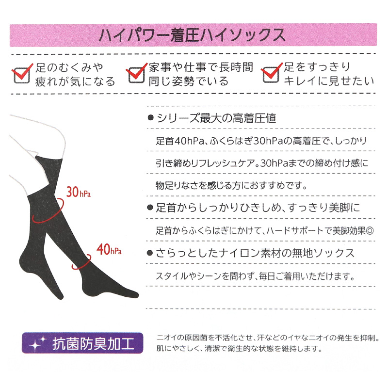 LEGOO 伝線しにくい 着圧ストッキング M-L・L-LL (レディース ストッキング パンスト 着圧 抗菌防臭 静電気防止 吸汗 保湿)