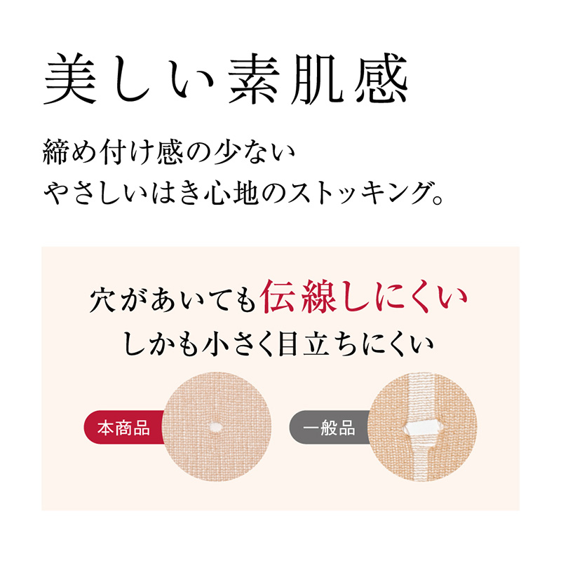 グンゼ サブリナ ナチュラル ストッキング 大きいサイズ JJML (締め付けない 伝線しにくい 長時間 楽 ズレ落ち マチ付き ゆったりサイズ)