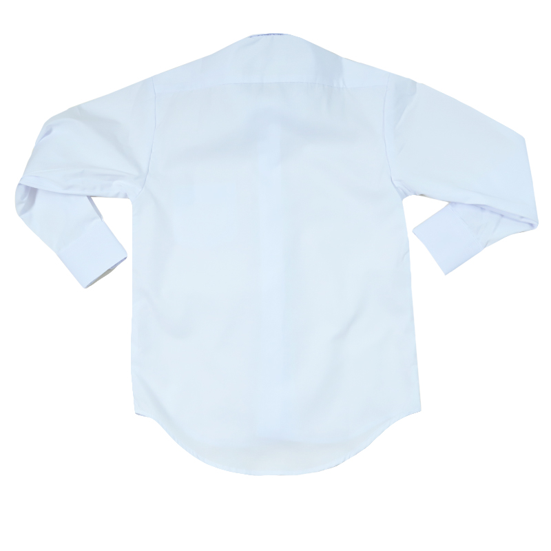 男子長袖カッターシャツ（第１ボタンがスナップ）3枚セット 110cm～130cm (学生服 ワイシャツ 小学生 男の子 制服 シャツ 形態安定 ノーアイロン Yシャツ) (送料無料)