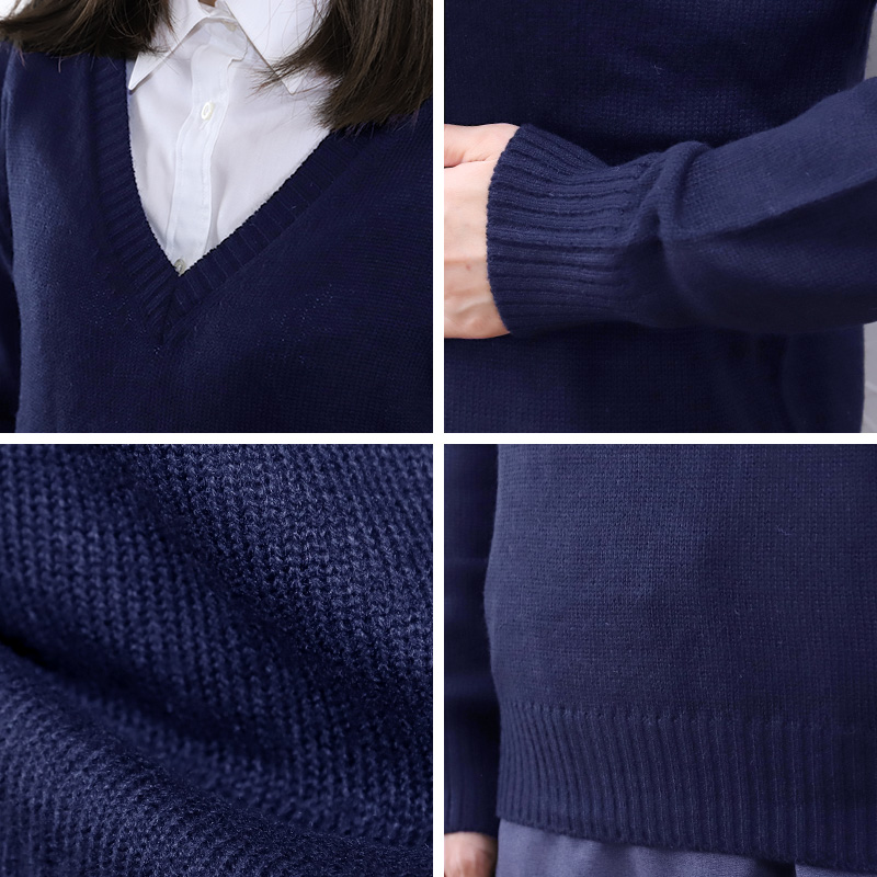 スクールセーター 女子 高校生 制服 ニット セーター 学生 Vネック S～3L 洗える 中学生 ウール 学校 無地 黒 紺 ベージュ 大きいサイズ 冬 秋 レディース スクール 女子高生 長袖 M L LL 3L