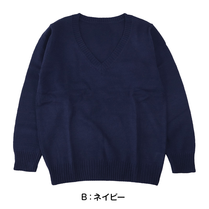 スクールセーター 女子 高校生 制服 ニット セーター 学生 Vネック S～3L 洗える 中学生 ウール 学校 無地 黒 紺 ベージュ 大きいサイズ 冬 秋 レディース スクール 女子高生 長袖 M L LL 3L
