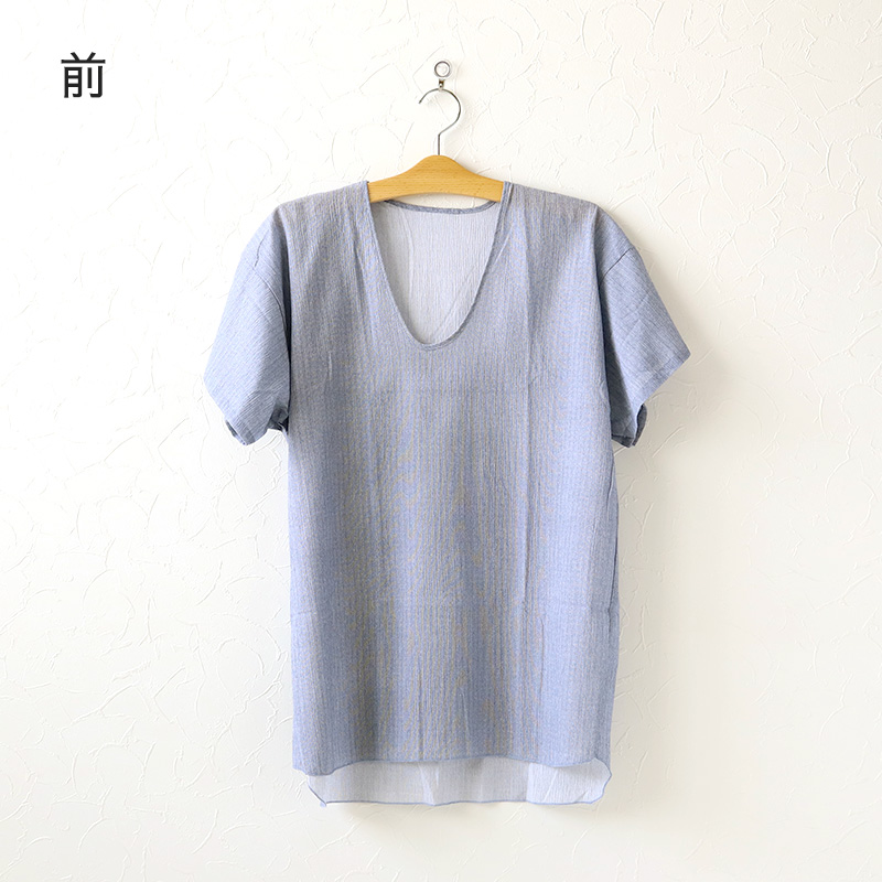 クレープ肌着 メンズ 半袖 tシャツ 前開き 綿100% 面二 2枚組 M~LL 下着 インナー 夏 涼しい 吸汗速乾 男性 紳士 コットン 丸首 M L LL (在庫限り)