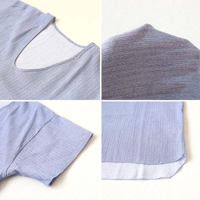 クレープ肌着 メンズ 半袖 tシャツ 前開き 綿100% 面二 2枚組 M~LL 下着 インナー 夏 涼しい 吸汗速乾 男性 紳士 コットン 丸首 M L LL (在庫限り)