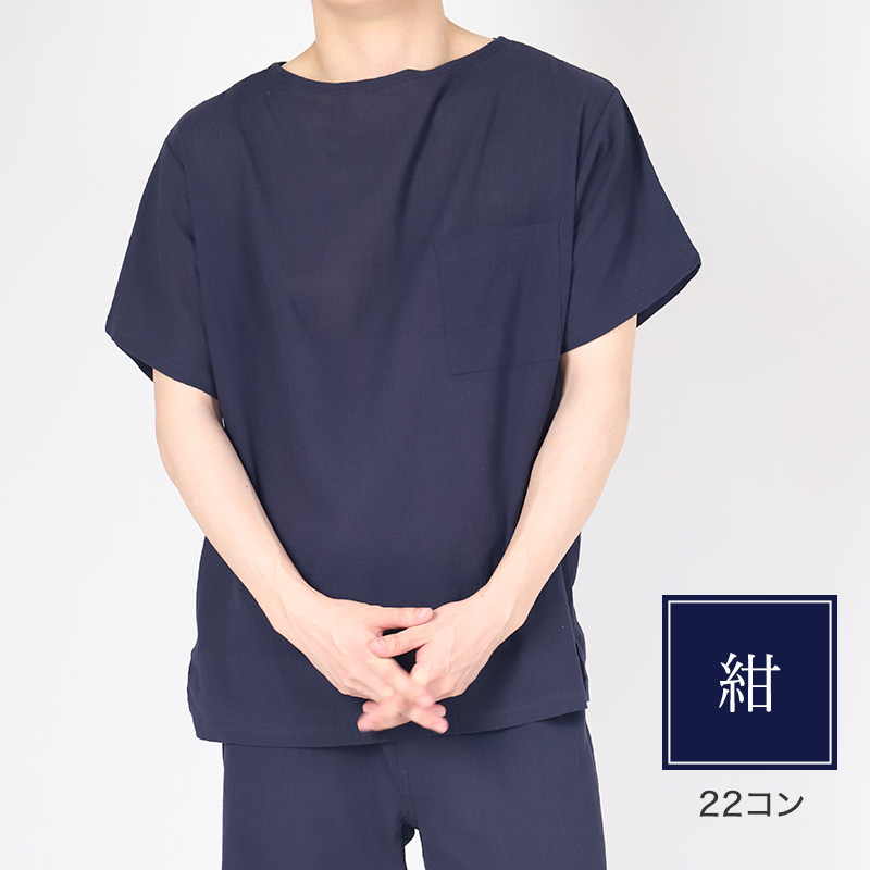 クレープ メンズ ステテコ 綿麻 2枚組 M L LL クレープ素材 クレープ肌着 紳士 男性 下着 ボトム インナー パンツ ズボン下 夏 肌着 すててこ クールビズ 汗ジミ (在庫限り)