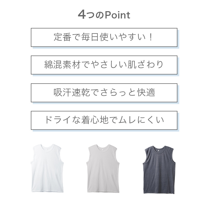 メンズ インナー 半袖 Vネック Tシャツ 綿混 ドライ 吸汗速乾 肌着 下着 M L LL さらっと 白 グレー チャコール 紳士 男性 クルーネック 春 夏 綿混インナー ドライインナー 速乾インナー 汗対策 ムレにくい 運動 スポーツ ランニング ジョギング