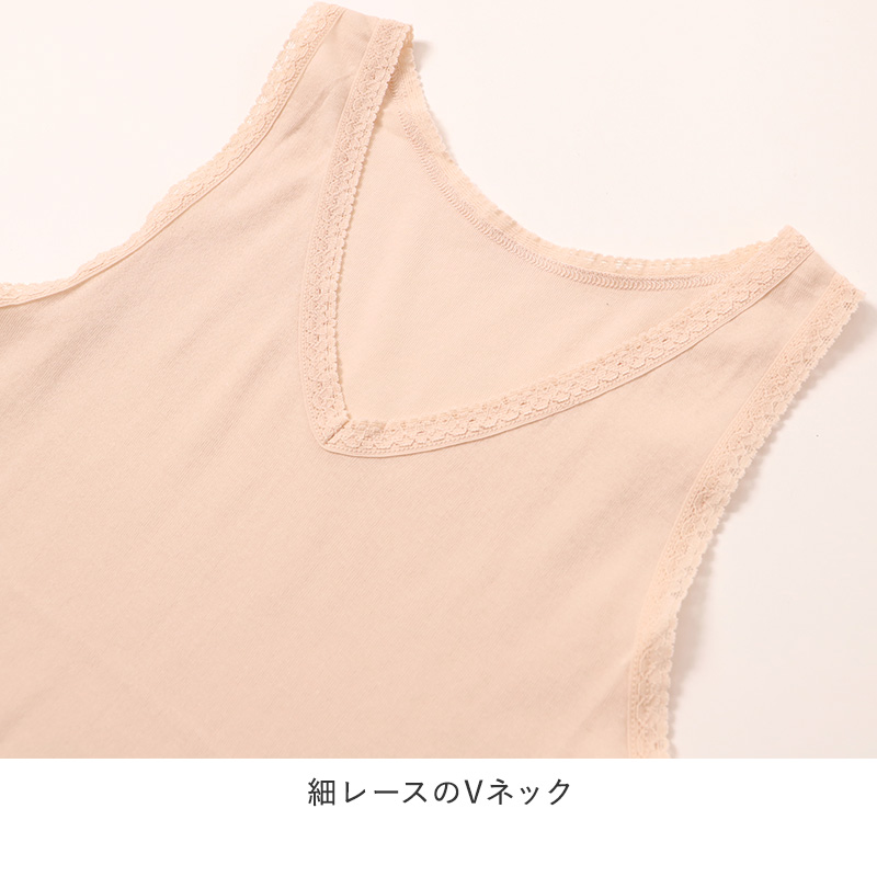 レディース シャツ インナー 3分袖 Vネック 綿100 強撚糸 M L LL フライス 薄手 やわらか 肌着 下着 半袖 トップス カットソー 肌にやさしい 夏 涼しい 重ね着 部屋着 綿インナー 婦人インナー レディース肌着 V首 レース