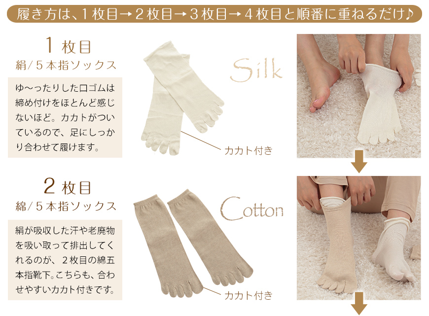 シルク 靴下 レディース ルームソックス ゆったりめ 鹿の子編み 23-25cm ショートソックス おやすみ靴下 冷えとり 冷え性 くつした かのこ編み 通年 冷え取り靴下