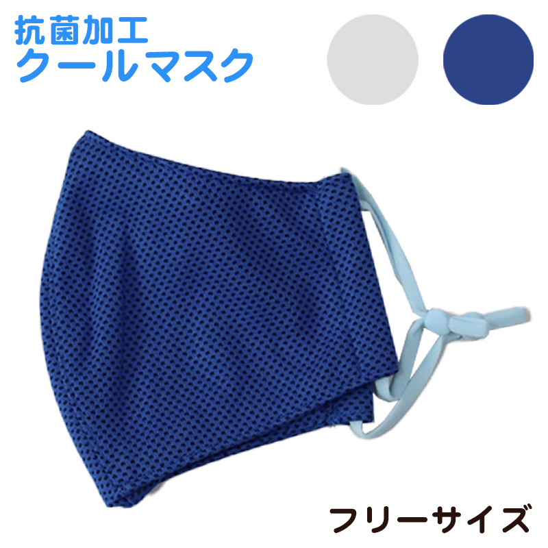男女兼用 布マスク フリーサイズ (冷感 マスク アイス ひんやり 冷たい 冷房 暑さ対策 男女兼用 1枚入り) 【在庫限り】