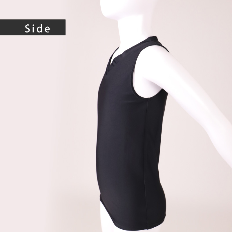 日本製 キッズ スポーツ UV スリーブレス ハイネック シャツ 130cm~170cm スポーツインナー 子供 uvカット ジュニア 男の子 女の子