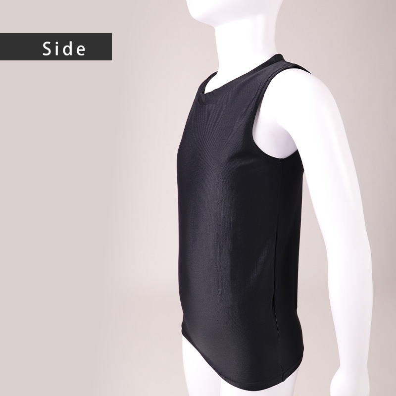 日本製 キッズ スポーツ UV スリーブレス Vネック シャツ 130cm~170cm バスケ バスケットボール スポーツインナー 子供 uvカット ジュニア 部活 スポ少 練習用 アンダーウェア 男の子 女の子