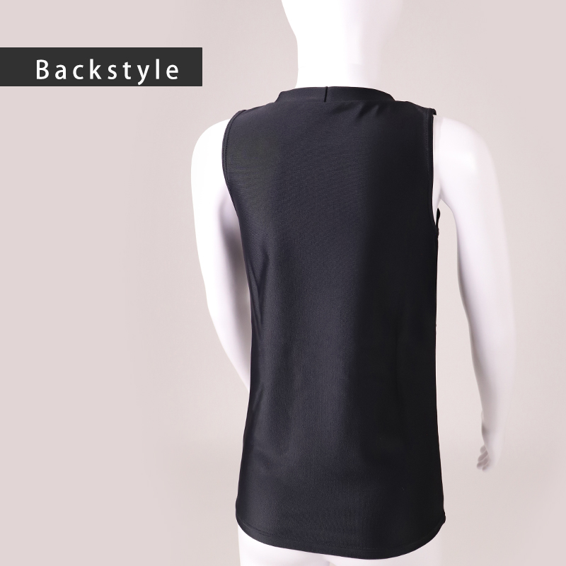 日本製 キッズ スポーツ UV スリーブレス Vネック シャツ 130cm~170cm バスケ バスケットボール スポーツインナー 子供 uvカット ジュニア 部活 スポ少 練習用 アンダーウェア 男の子 女の子