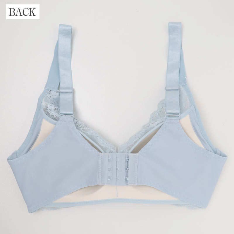ブラジャー ノンワイヤー 脇高 ノンワイヤーブラ レディース レース 楽 くすみカラー M~3L 女性 下着 かわいい 締め付けない ワイヤレス ワイヤーなし 脇肉 単品 婦人 インナー ソフトブラ