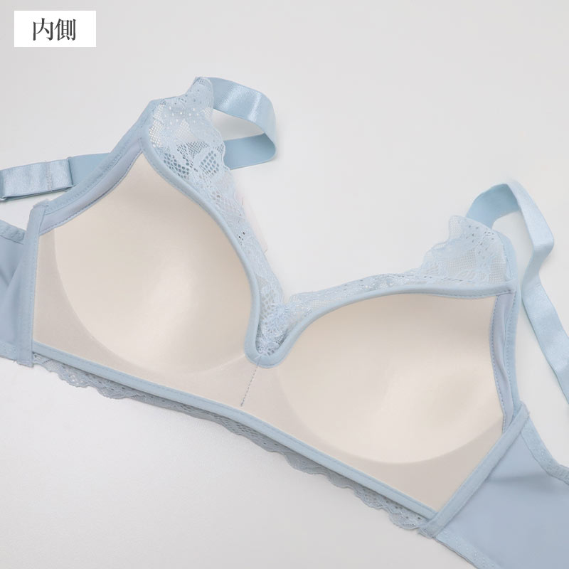 ブラジャー ノンワイヤー 脇高 ノンワイヤーブラ レディース レース 楽 くすみカラー M~3L 女性 下着 かわいい 締め付けない ワイヤレス ワイヤーなし 脇肉 単品 婦人 インナー ソフトブラ