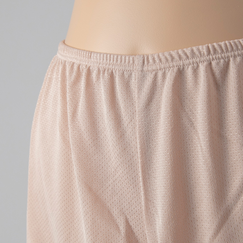ペチパンツ 透け防止 3分丈 ショート 蒸れない メッシュ 通気性 スカートの下に重ねて安心 ブラック 黒 ベージュ サラサラ 透けない 股ずれ防止 ベタつかない スカート インナー ズボンの下 M L LL (在庫限り)