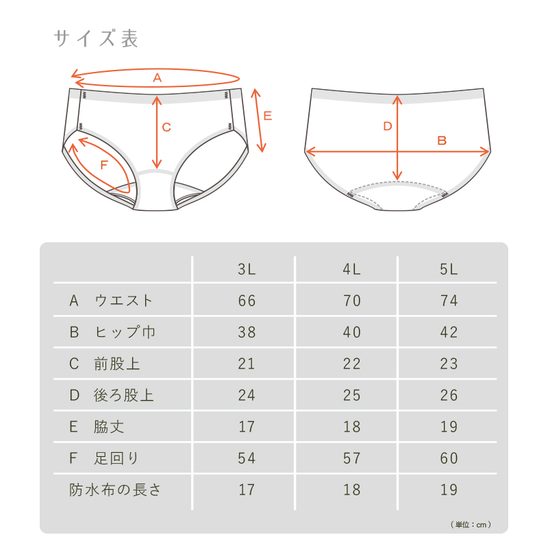 Suteteko レディース シームレスサニタリーショーツ 昼用 3L～5L (大きなサイズ 綿ベア天 生理用ショーツ 生理ショーツ 吸水速乾加工 羽つきナプキン対応 切りっぱなし 綿混ストレッチ) (在庫限り)